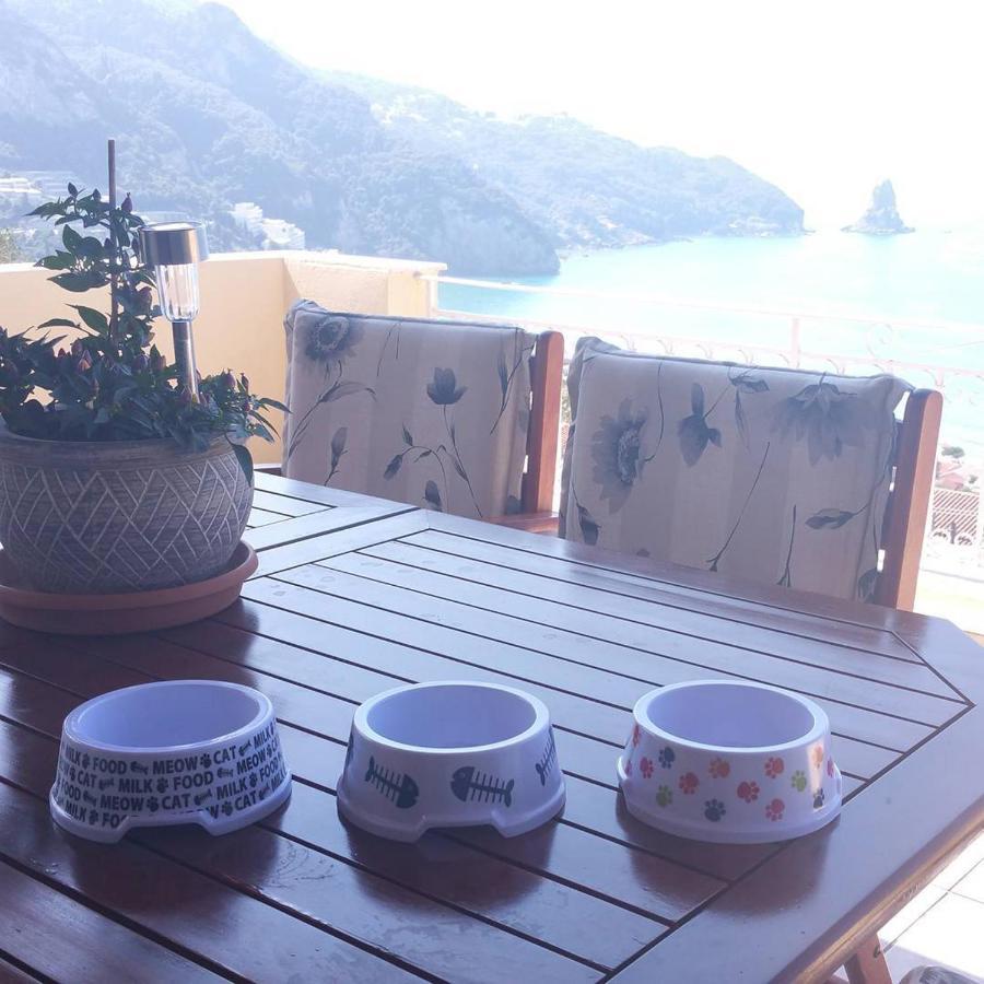 Natalia Apartment B With Panoramic Sea Views Of Agios Gordios Bay Eksteriør bilde