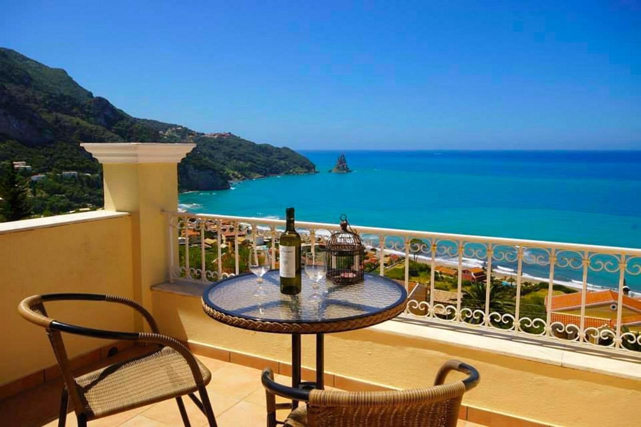 Natalia Apartment B With Panoramic Sea Views Of Agios Gordios Bay Eksteriør bilde