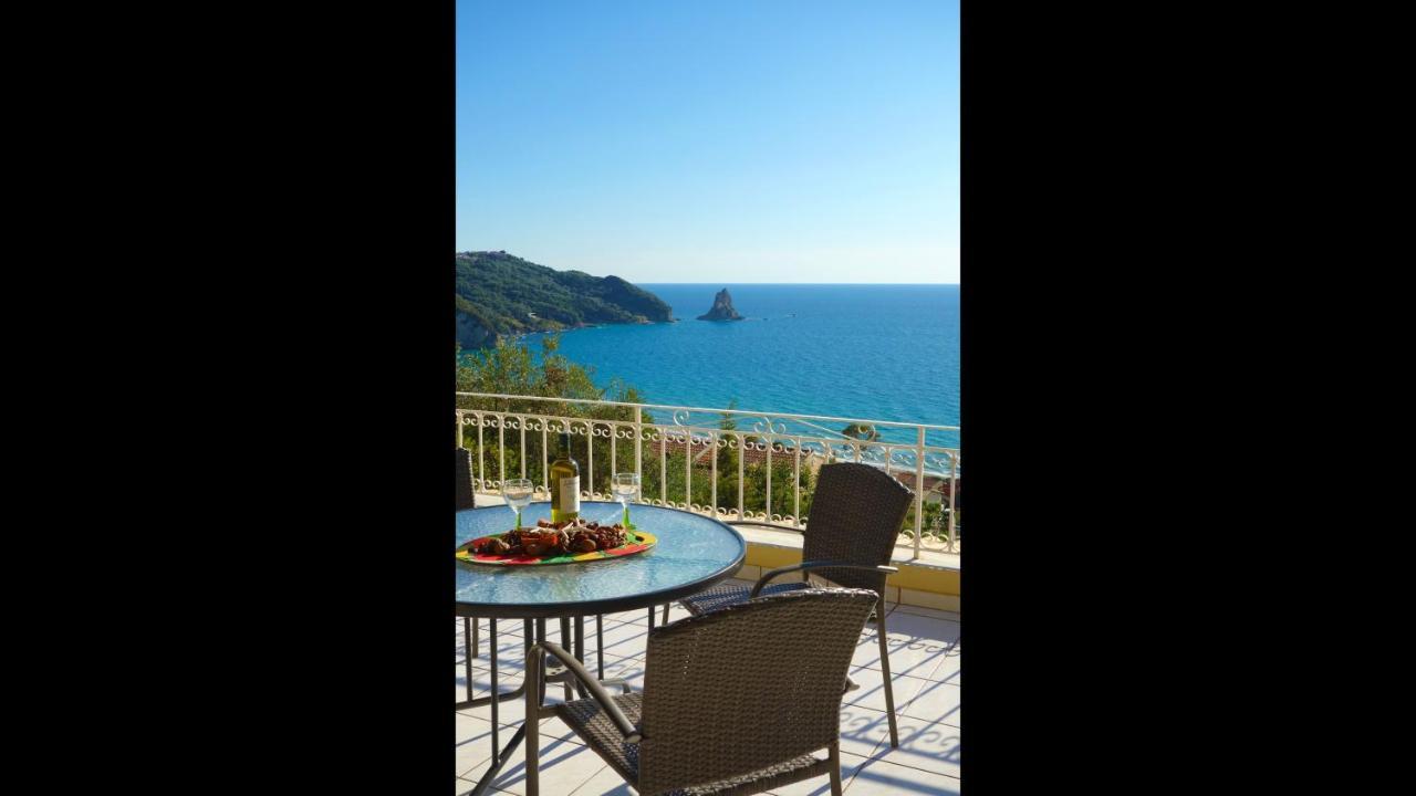 Natalia Apartment B With Panoramic Sea Views Of Agios Gordios Bay Eksteriør bilde